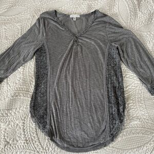 Aeropostale Heather Gray Knit Top